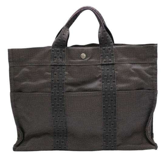 HERMES Tote Bag canvas gray Tote Bag Fool ToeMM Her Line mens(Unisex) Used Authentic