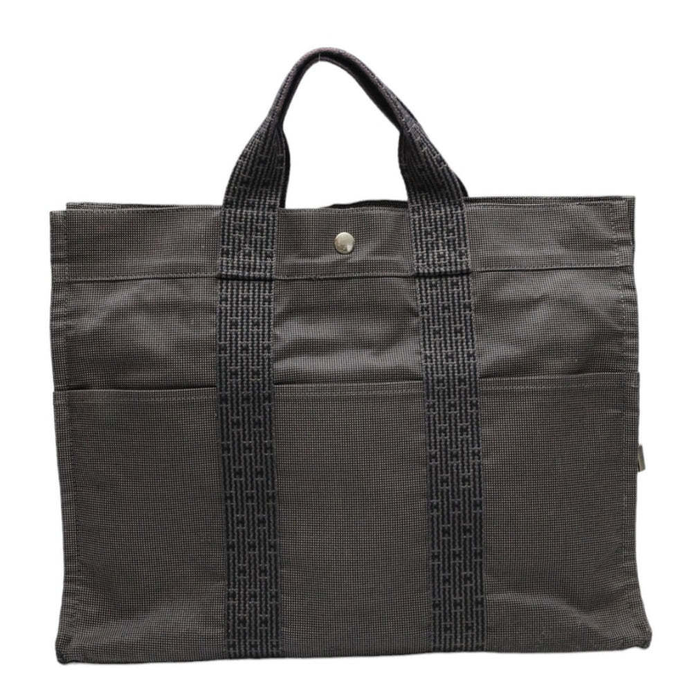 HERMES Tote Bag canvas gray Tote Bag Fool ToeMM Her Line mens(Unisex) Used Authentic