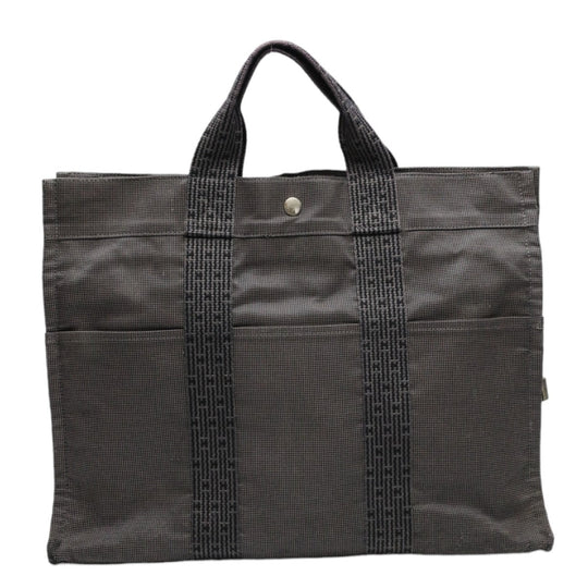 HERMES Tote Bag canvas gray Tote Bag Fool ToeMM Her Line mens(Unisex) Used Authentic