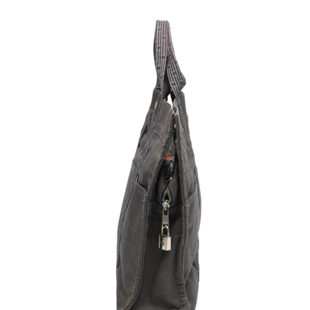 HERMES Tote Bag canvas gray Tote Bag Fool ToeMM Her Line mens(Unisex) Used Authentic