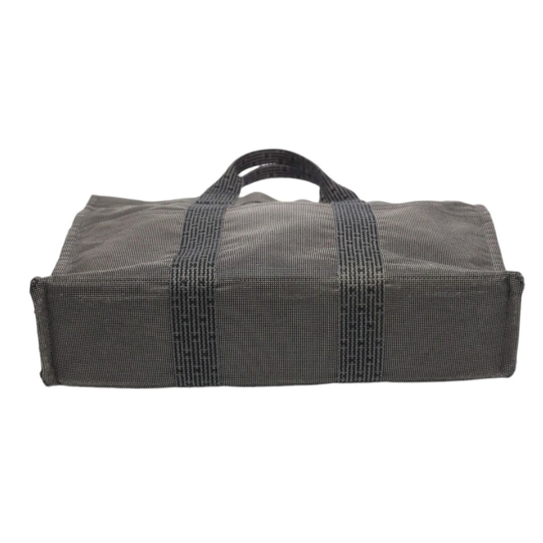 HERMES Tote Bag canvas gray Tote Bag Fool ToeMM Her Line mens(Unisex) Used Authentic