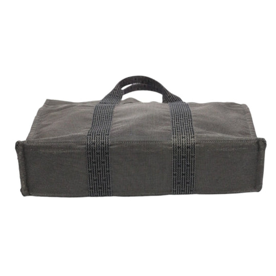 HERMES Tote Bag canvas gray Tote Bag Fool ToeMM Her Line mens(Unisex) Used Authentic