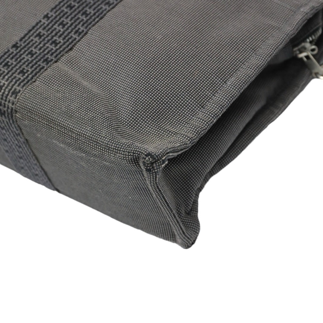 HERMES Tote Bag canvas gray Tote Bag Fool ToeMM Her Line mens(Unisex) Used Authentic