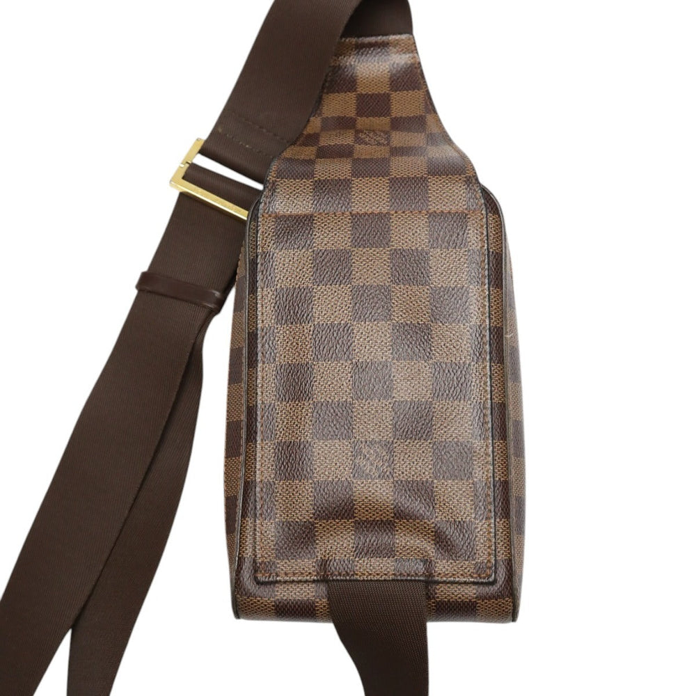 LOUIS VUITTON Sling bag N51994 Damier canvas Ebene Waist pouch Damier Geronimos mens Used Authentic