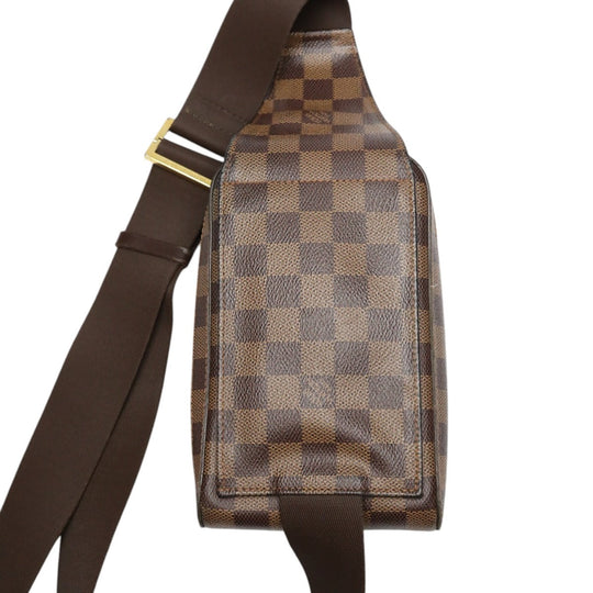 LOUIS VUITTON Sling bag N51994 Damier canvas Ebene Waist pouch Damier Geronimos mens Used Authentic
