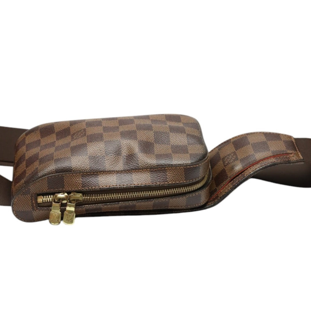 LOUIS VUITTON Sling bag N51994 Damier canvas Ebene Waist pouch Damier Geronimos mens Used Authentic