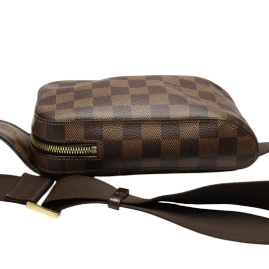 LOUIS VUITTON Sling bag N51994 Damier canvas Ebene Waist pouch Damier Geronimos mens Used Authentic