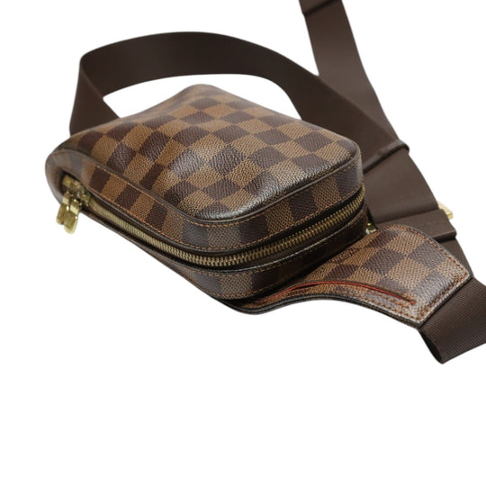 LOUIS VUITTON Sling bag N51994 Damier canvas Ebene Waist pouch Damier Geronimos mens Used Authentic