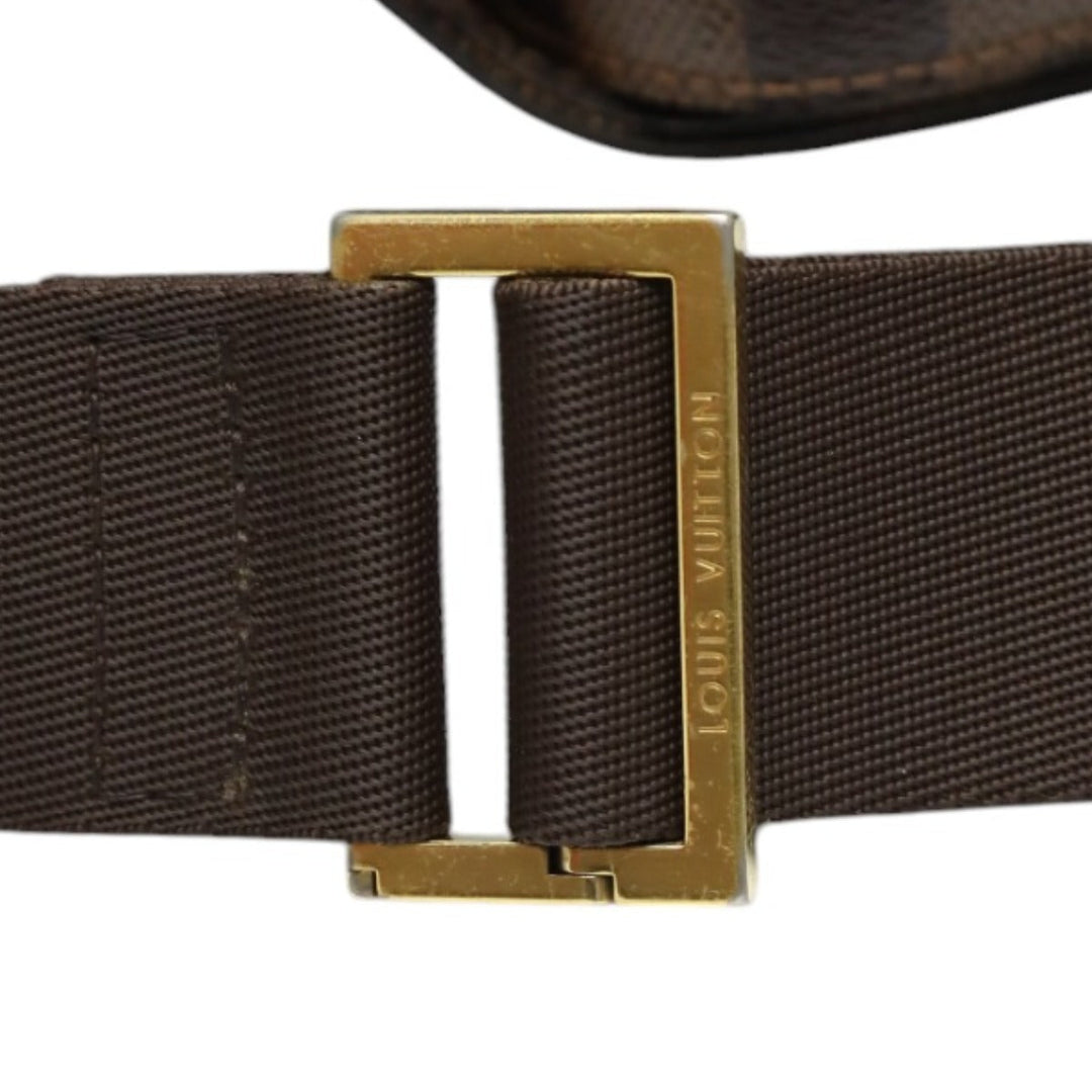 LOUIS VUITTON Sling bag N51994 Damier canvas Ebene Waist pouch Damier Geronimos mens Used Authentic