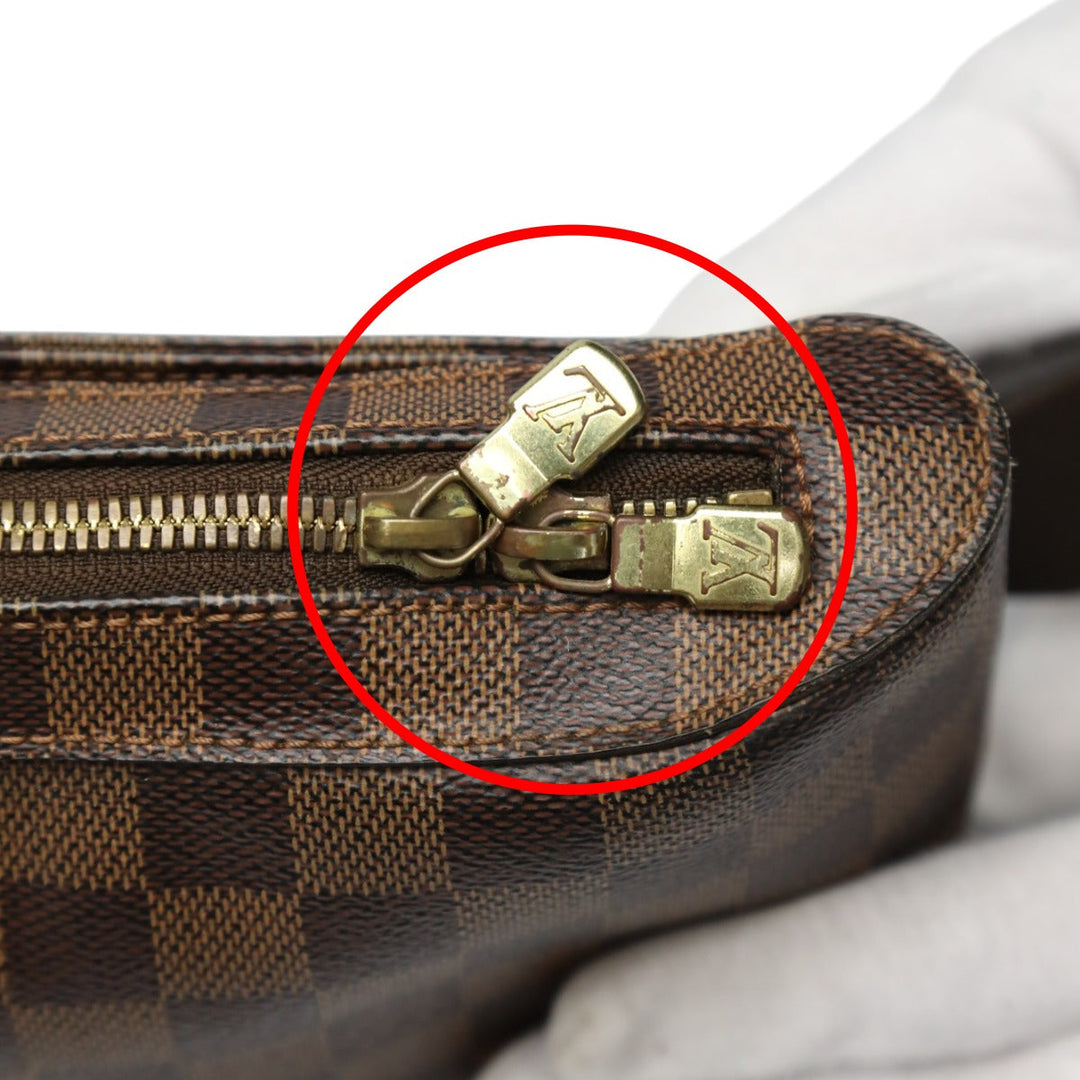 LOUIS VUITTON Sling bag N51994 Damier canvas Ebene Waist pouch Damier Geronimos mens Used Authentic