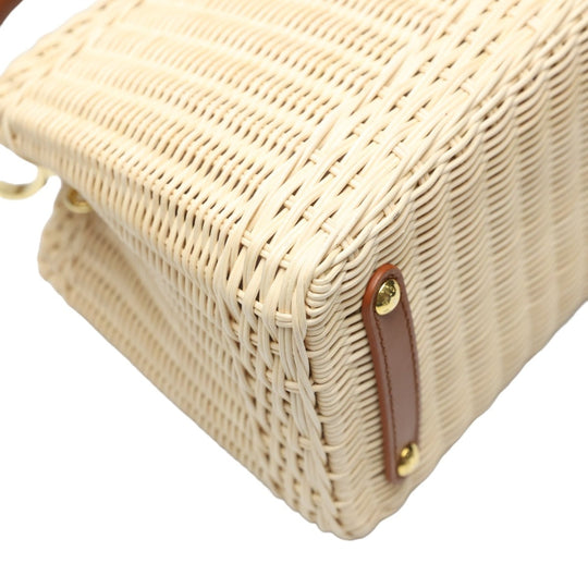 LOUIS VUITTON Shoulder Bag M22173 Leather, Rattan Brown x beige Capusine BB Leather x Rattan Women Used Authentic