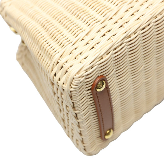 LOUIS VUITTON Shoulder Bag M22173 Leather, Rattan Brown x beige Capusine BB Leather x Rattan Women Used Authentic