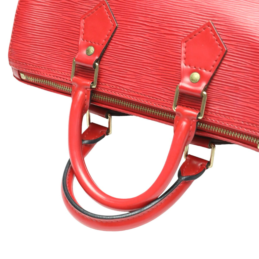 LOUIS VUITTON Handbag M43017 Epi Leather Castarian red Handbag Epi Speedy 25 Women Used Authentic