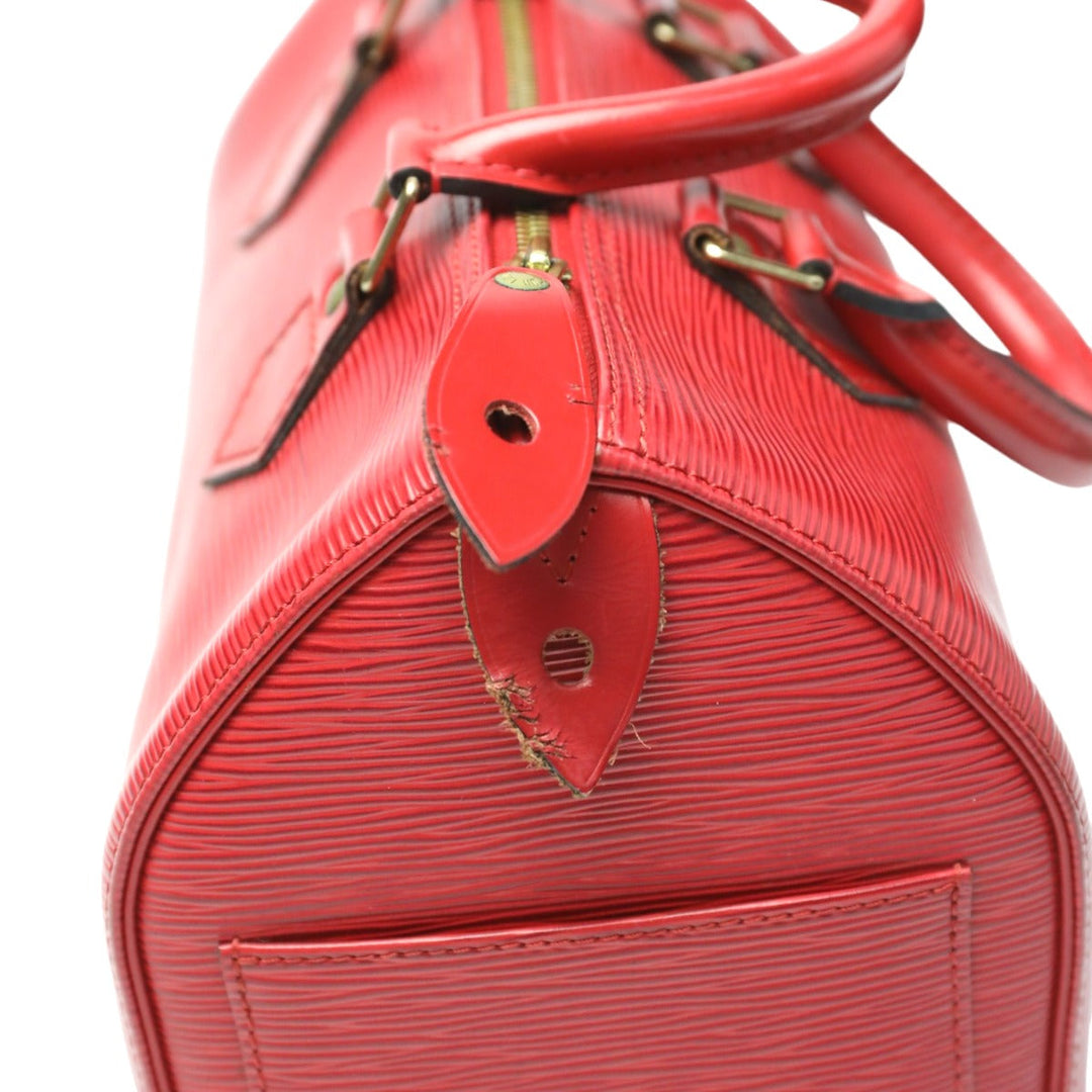LOUIS VUITTON Handbag M43017 Epi Leather Castarian red Handbag Epi Speedy 25 Women Used Authentic