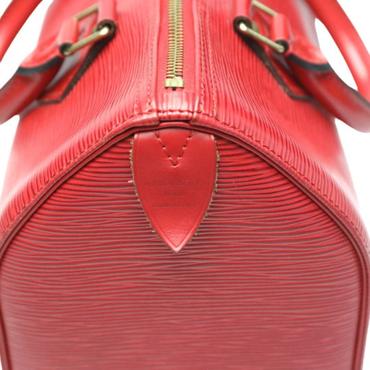 LOUIS VUITTON Handbag M43017 Epi Leather Castarian red Handbag Epi Speedy 25 Women Used Authentic