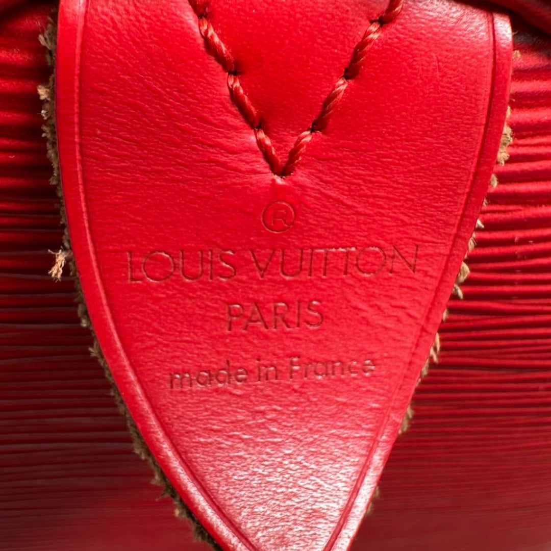 LOUIS VUITTON Handbag M43017 Epi Leather Castarian red Handbag Epi Speedy 25 Women Used Authentic