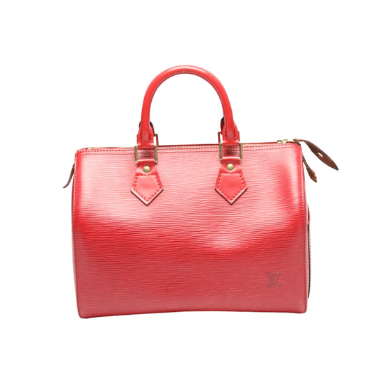LOUIS VUITTON Handbag M43017 Epi Leather Castarian red Handbag Epi Speedy 25 Women Used Authentic