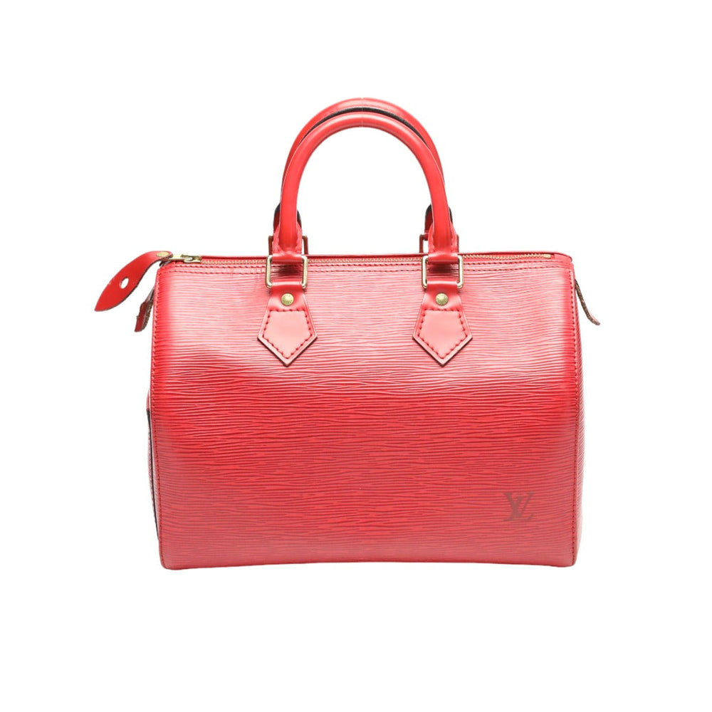 LOUIS VUITTON Handbag M43017 Epi Leather Castarian red Handbag Epi Speedy 25 Women Used Authentic