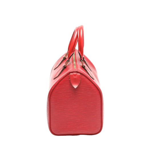 LOUIS VUITTON Handbag M43017 Epi Leather Castarian red Handbag Epi Speedy 25 Women Used Authentic