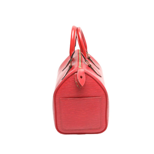 LOUIS VUITTON Handbag M43017 Epi Leather Castarian red Handbag Epi Speedy 25 Women Used Authentic