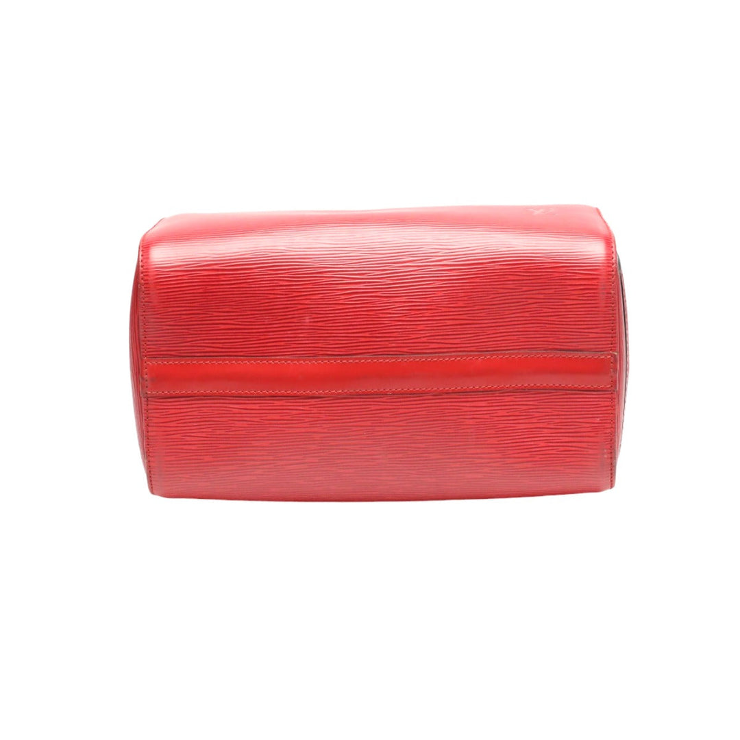 LOUIS VUITTON Handbag M43017 Epi Leather Castarian red Handbag Epi Speedy 25 Women Used Authentic