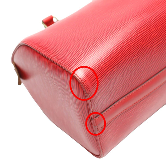LOUIS VUITTON Handbag M43017 Epi Leather Castarian red Handbag Epi Speedy 25 Women Used Authentic