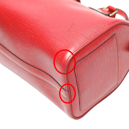 LOUIS VUITTON Handbag M43017 Epi Leather Castarian red Handbag Epi Speedy 25 Women Used Authentic