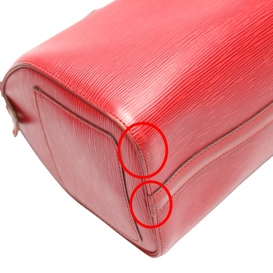 LOUIS VUITTON Handbag M43017 Epi Leather Castarian red Handbag Epi Speedy 25 Women Used Authentic