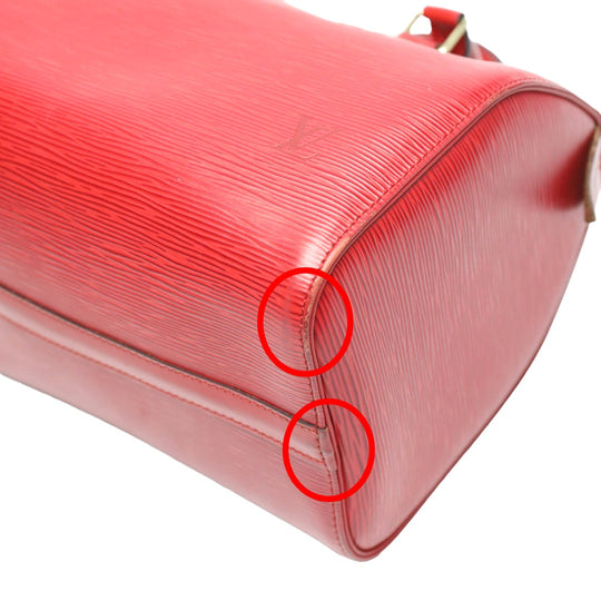 LOUIS VUITTON Handbag M43017 Epi Leather Castarian red Handbag Epi Speedy 25 Women Used Authentic