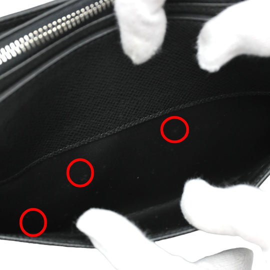 LOUIS VUITTON business bag M30182 Taiga black business bag Taiga Baikal Aldwards mens Used Authentic