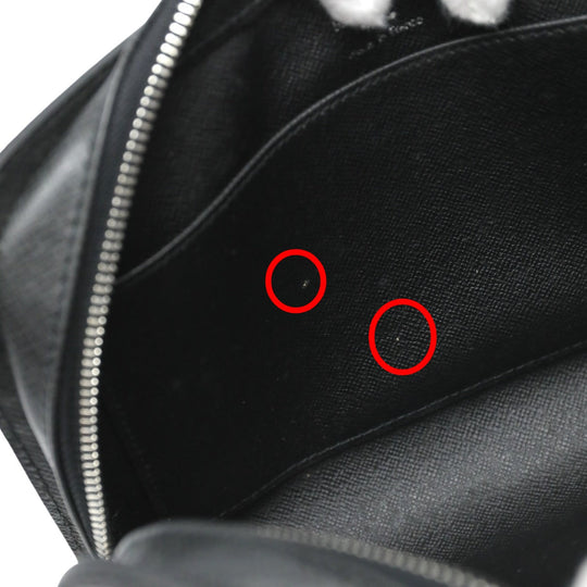 LOUIS VUITTON business bag M30182 Taiga black business bag Taiga Baikal Aldwards mens Used Authentic