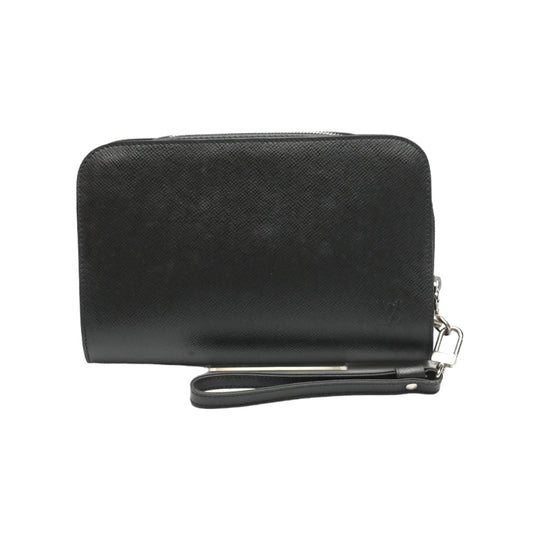 LOUIS VUITTON business bag M30182 Taiga black business bag Taiga Baikal Aldwards mens Used Authentic