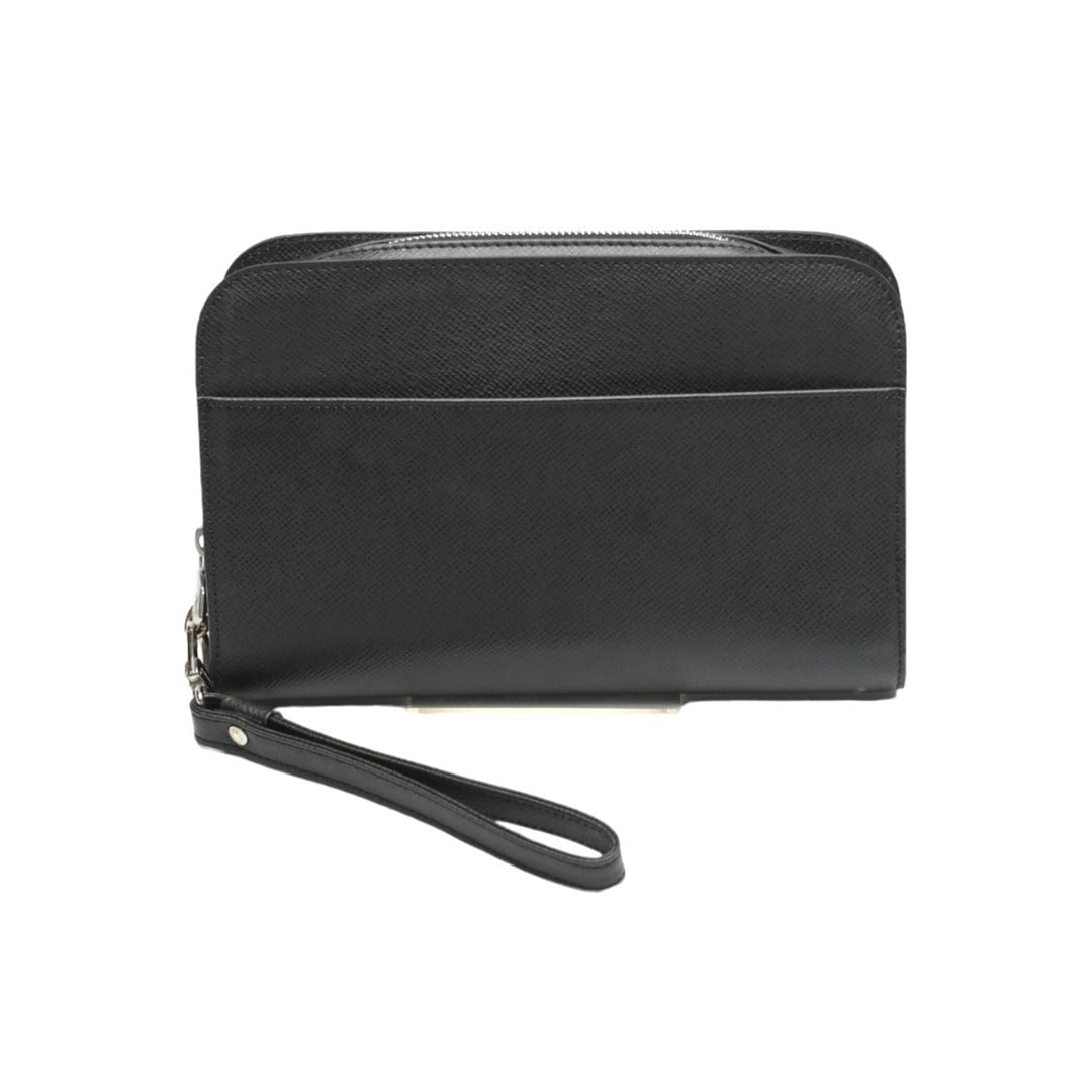 LOUIS VUITTON business bag M30182 Taiga black business bag Taiga Baikal Aldwards mens Used Authentic