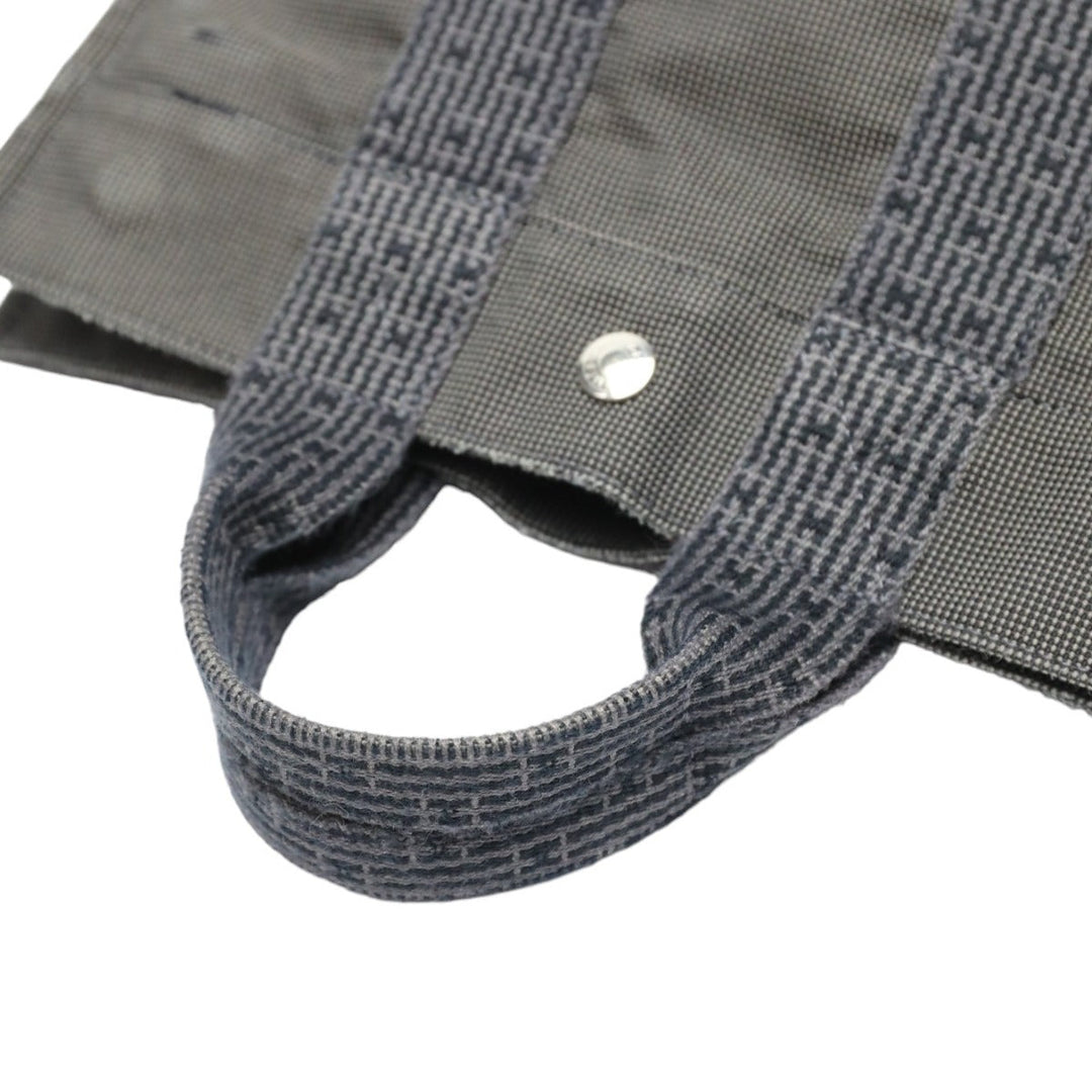 HERMES Handbag canvas gray Handbag Fool Toe PM mens(Unisex) Used Authentic