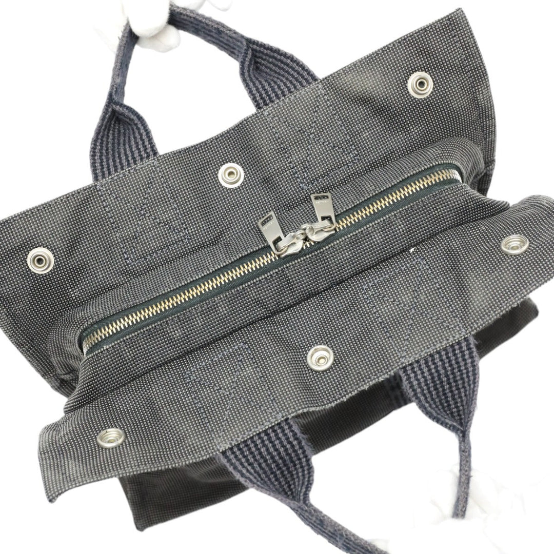 HERMES Handbag canvas gray Handbag Fool Toe PM mens(Unisex) Used Authentic