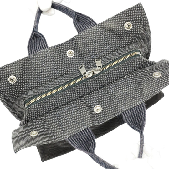 HERMES Handbag canvas gray Handbag Fool Toe PM mens(Unisex) Used Authentic