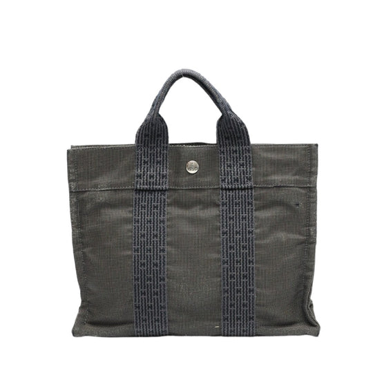 HERMES Handbag canvas gray Handbag Fool Toe PM mens(Unisex) Used Authentic