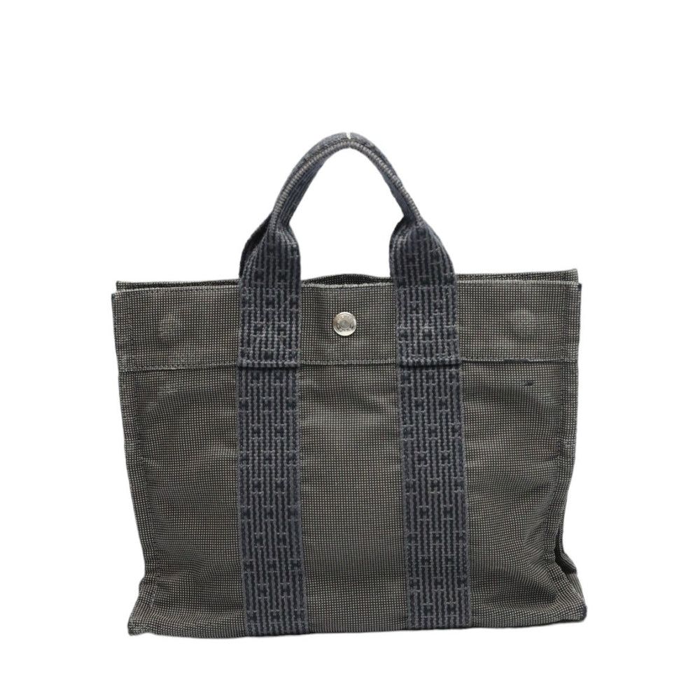 HERMES Handbag canvas gray Handbag Fool Toe PM mens(Unisex) Used Authentic