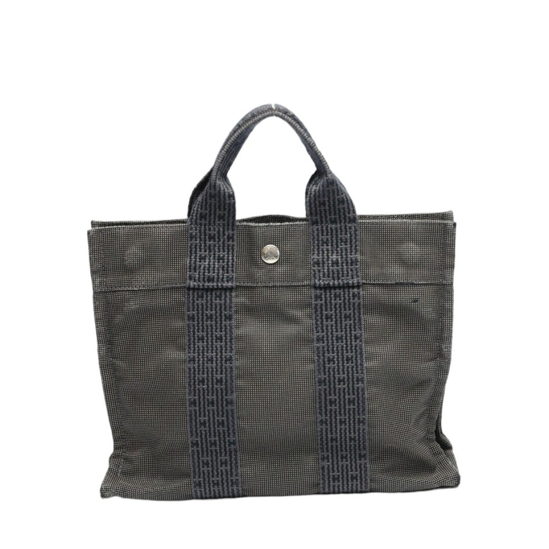 HERMES Handbag canvas gray Handbag Fool Toe PM mens(Unisex) Used Authentic
