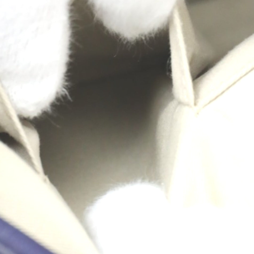 COACH Shoulder Bag F22762 leather Navy Shoulder Bag fringe Crossbody Women Used Authentic