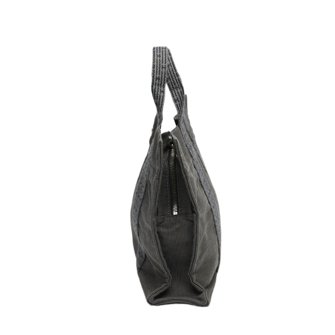 HERMES Handbag canvas gray Handbag Her Line unisex(Unisex) Used Authentic