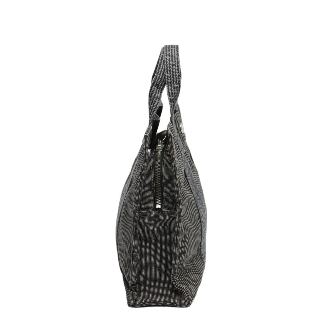 HERMES Handbag canvas gray Handbag Her Line unisex(Unisex) Used Authentic