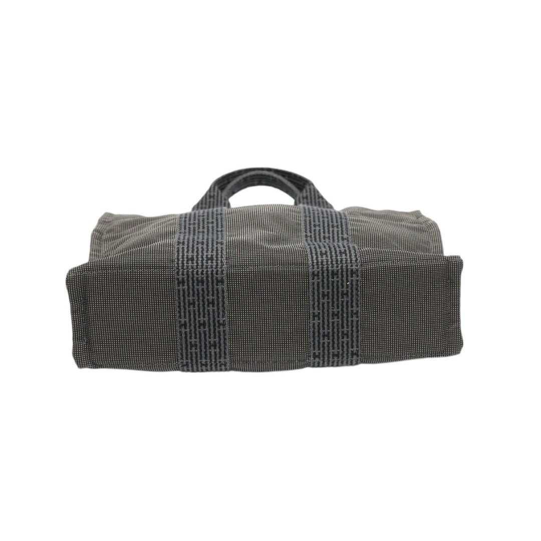 HERMES Handbag canvas gray Handbag Her Line unisex(Unisex) Used Authentic