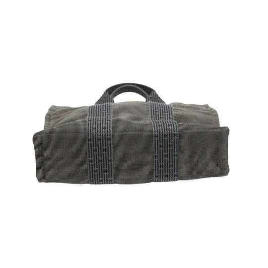 HERMES Handbag canvas gray Handbag Her Line unisex(Unisex) Used Authentic