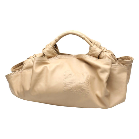 LOEWE Handbag leather pink beige leather Nappa Aire Women Used Authentic