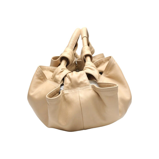 LOEWE Handbag leather pink beige leather Nappa Aire Women Used Authentic