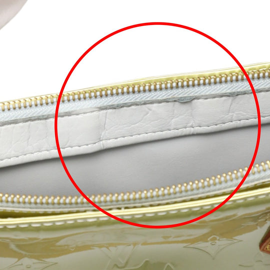 LOUIS VUITTON Tote Bag M91053 Monogram Vernis Silver gray Tote Bag Vernis Houston Women Used Authentic