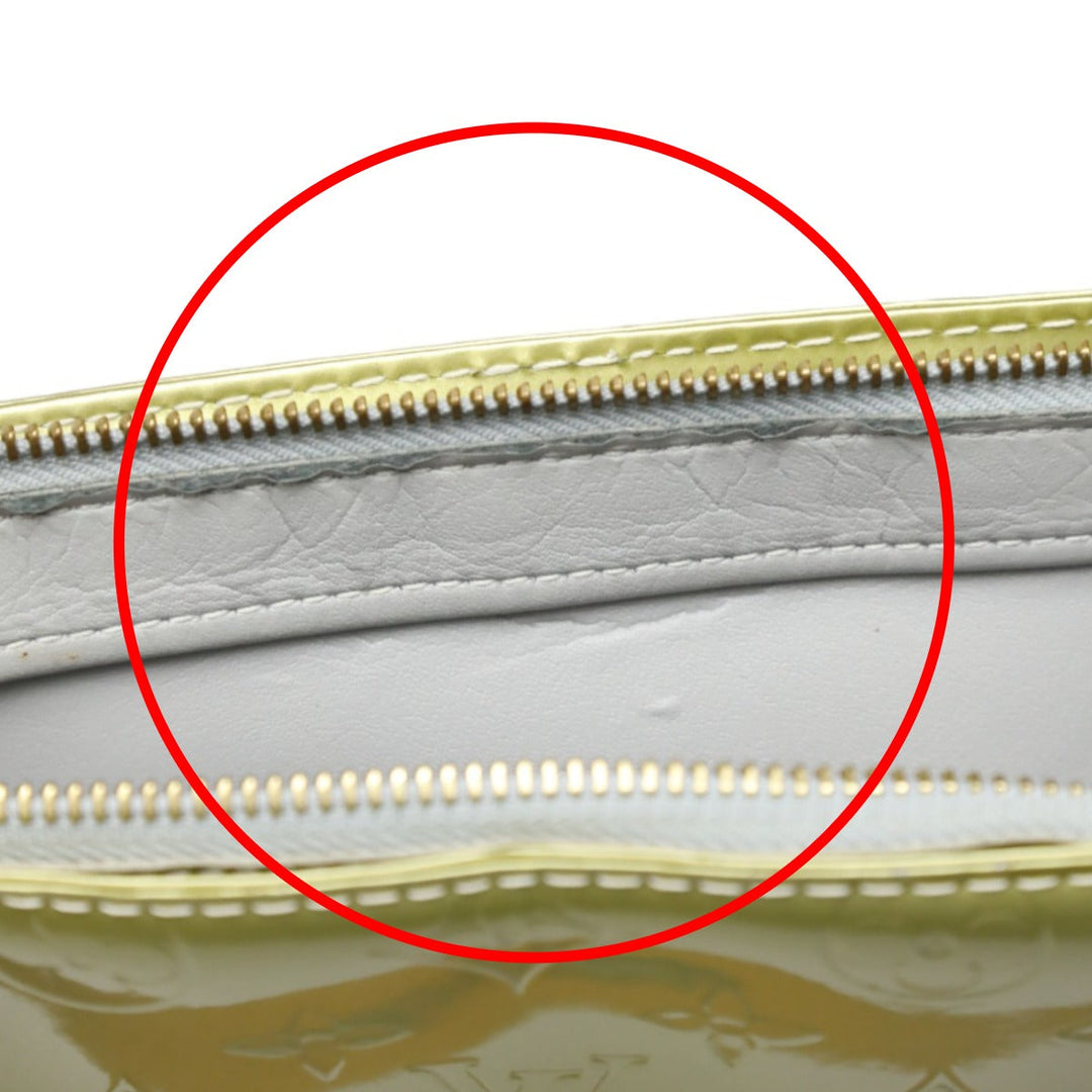 LOUIS VUITTON Tote Bag M91053 Monogram Vernis Silver gray Tote Bag Vernis Houston Women Used Authentic