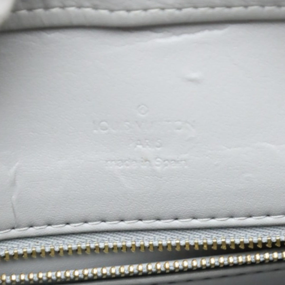 LOUIS VUITTON Tote Bag M91053 Monogram Vernis Silver gray Tote Bag Vernis Houston Women Used Authentic