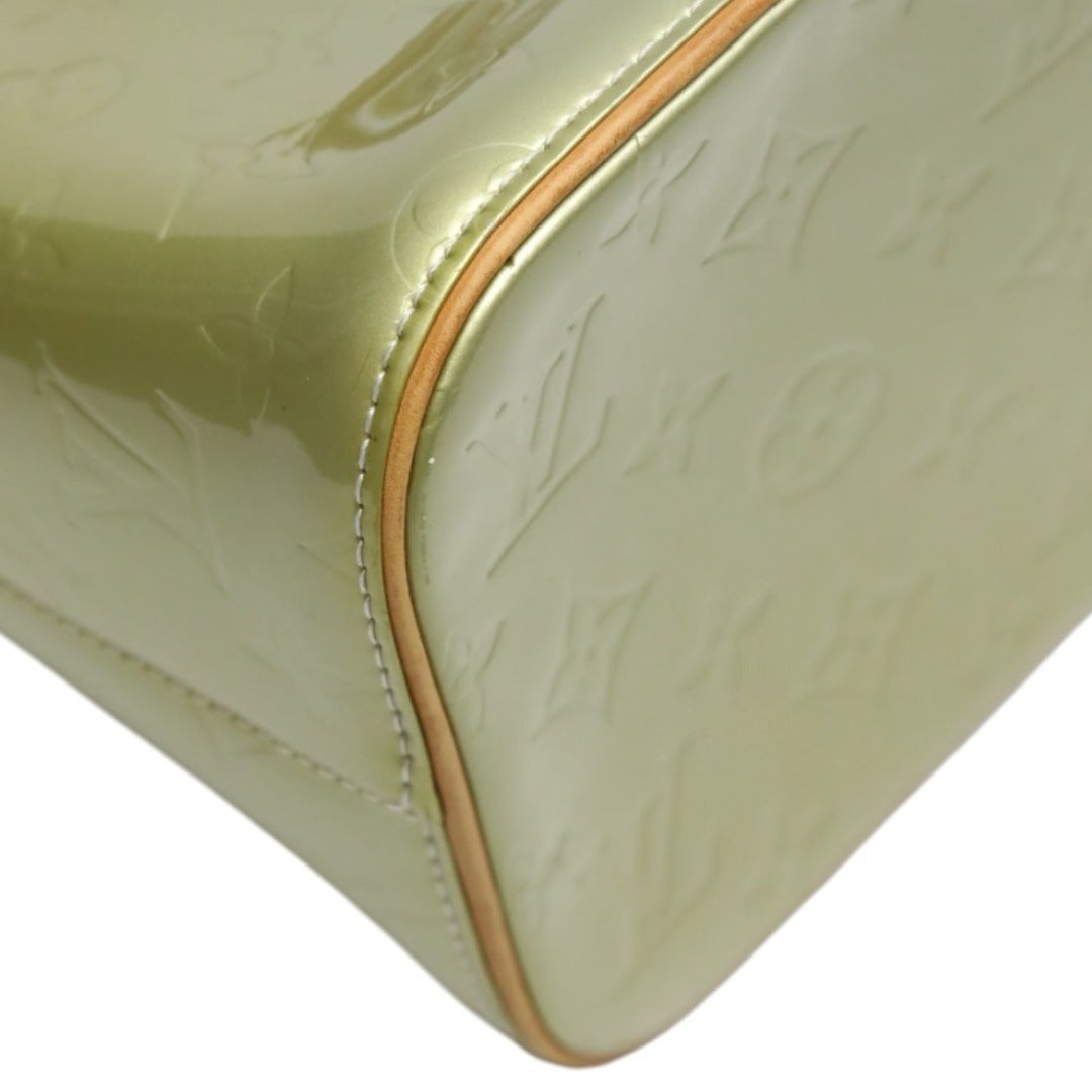 LOUIS VUITTON Tote Bag M91053 Monogram Vernis Silver gray Tote Bag Vernis Houston Women Used Authentic